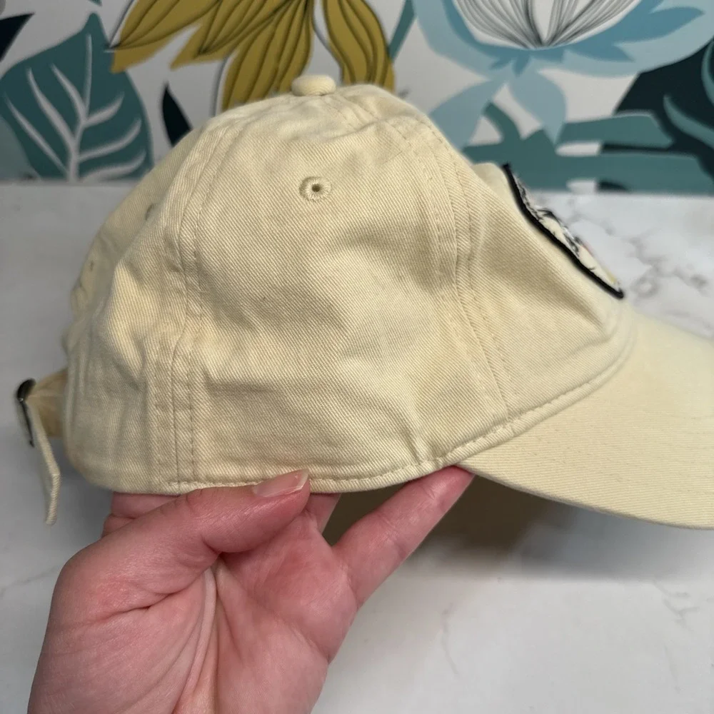 VINTAGE Mickey Mouse 1928 Slideback Hat‎ Tan One Size Adjustable Disney